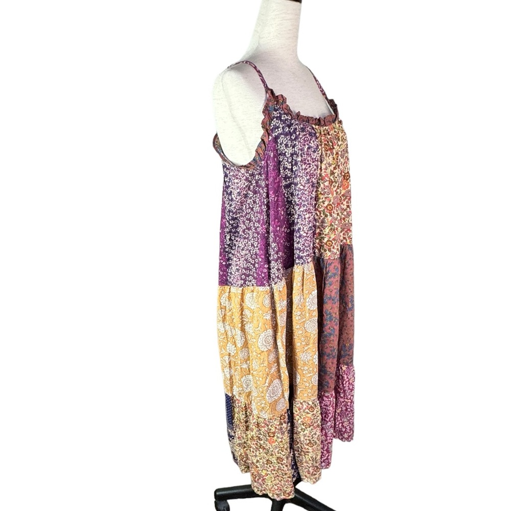 Natural Life Multicolor Patchwork Midi Dress - image 6